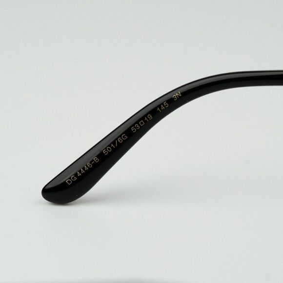 NEW D&G DG4446B 501/6G  Black Gray Mirrored Black Square Women Sunglasses - Picture 8 of 10